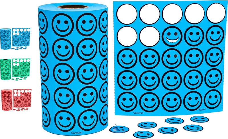 Carewon Store 2500 Bingo Chips, Blue (1 of 3 Colors), 3/4", Counting Chips, Math Counter, Reusable or Disposable - Image 1